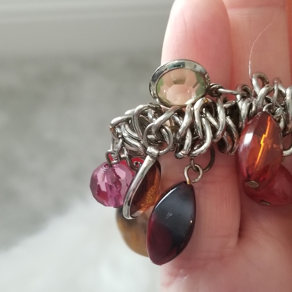 Bracelet, multi colored stones and jewels - Picture 8 of 9